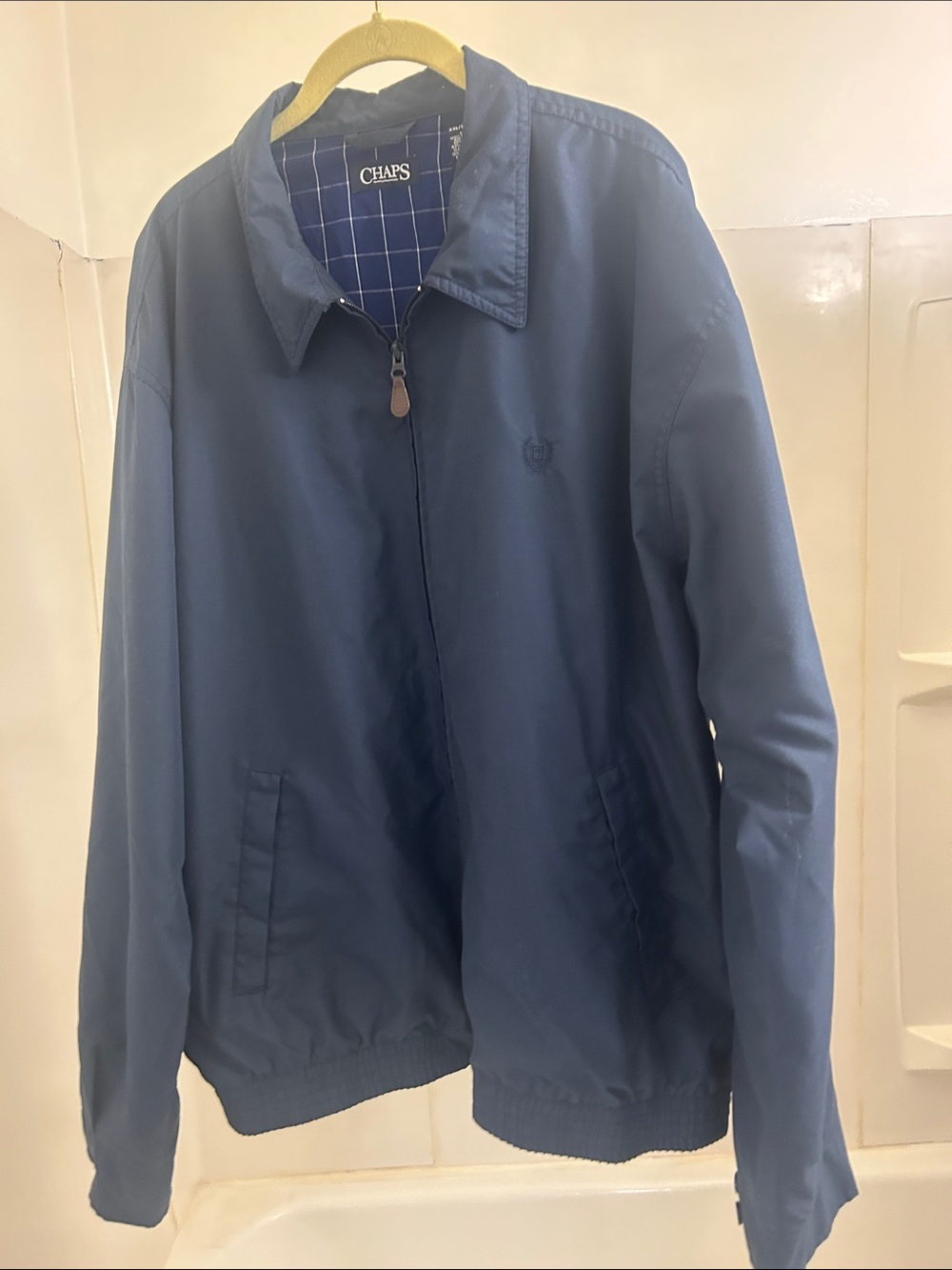 Chaps Men's Dark Navy Lightweight Zip Jacket